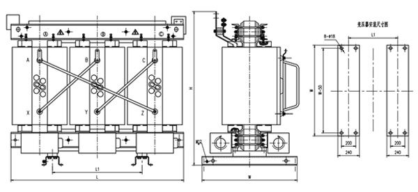 環氧樹脂澆注三相干式變壓器3